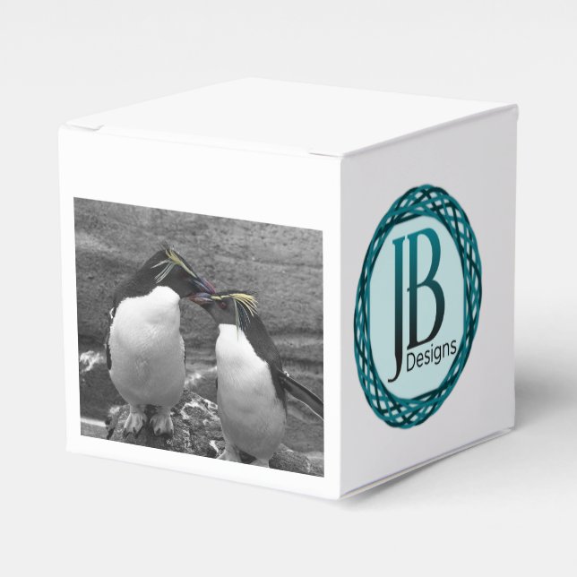 Penguin Colour Splash Favour Box (Front Side)