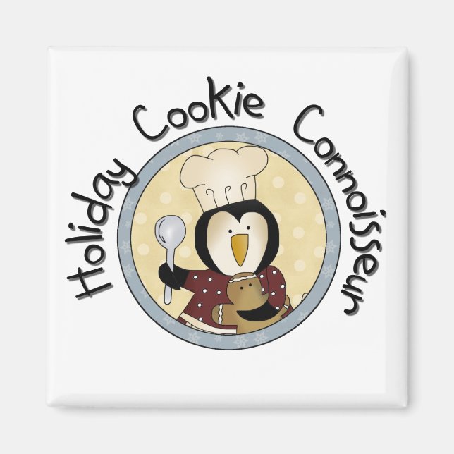 Penguin Cookie Connoisseur T-shirts and Gifts Magnet (Front)