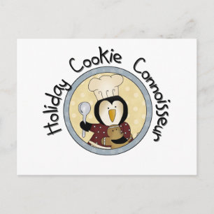 Penguin Cookie Connoisseur T-shirts and Gifts Postcard