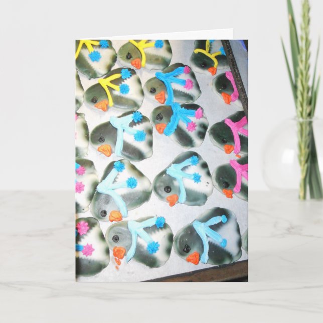 “Penguin Cookies" Christmas Card #3 (Front)