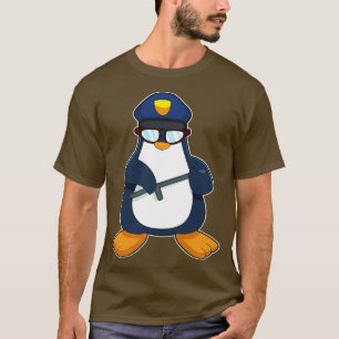 Penguin Cop Baton Police T-Shirt