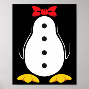 Penguin Costume Tuxedo Halloween Gift For Boys Gir Poster