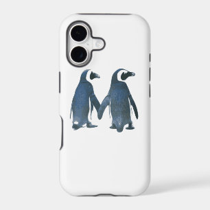 Penguin Couple Holding Hands