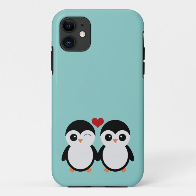 Penguin couple iPhone 5 case (Back)