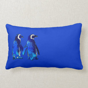 Penguin Couple Lumbar Cushion