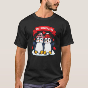 Penguin Couple Zookeeper Girlfriend Antarctica Cut T-Shirt