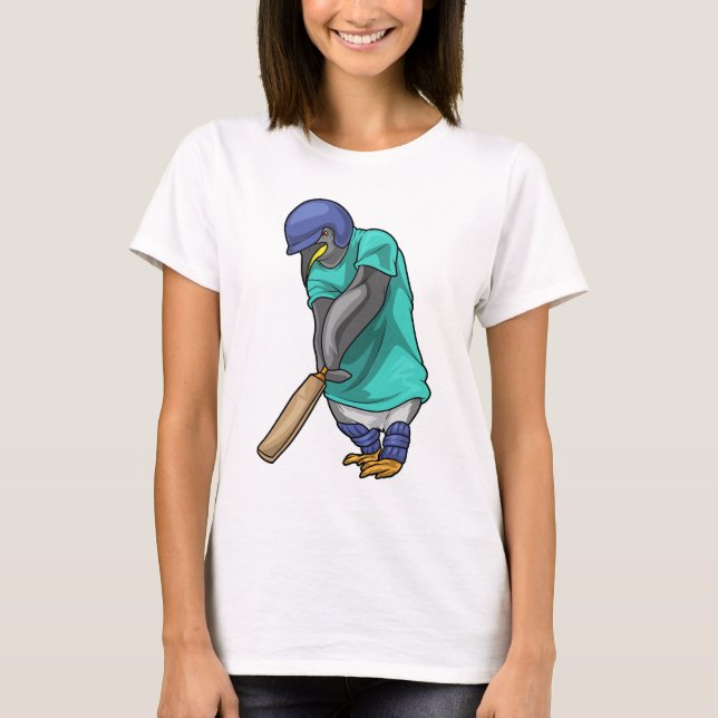 Penguin Cricket Cricket bat T-Shirt (Front)
