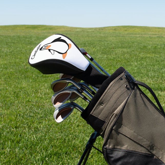 Penguin Design Golf Head Cover (In Situ)