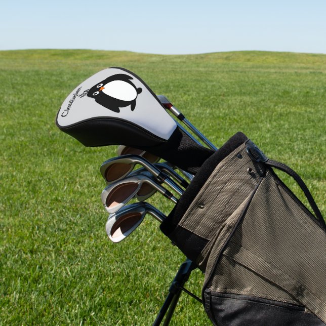 Penguin Design Golf Head Cover (In Situ)