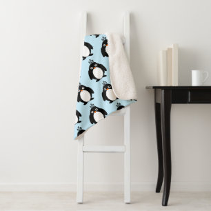 Penguin Design Sherpa Blanket