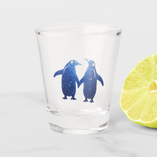 Penguin design shot glass