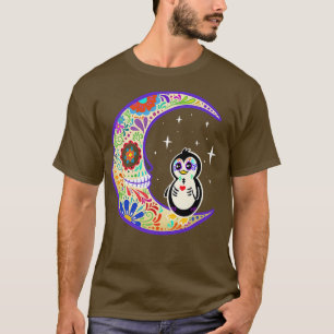 Penguin Dia de Los Muertos Skeleton  T-Shirt