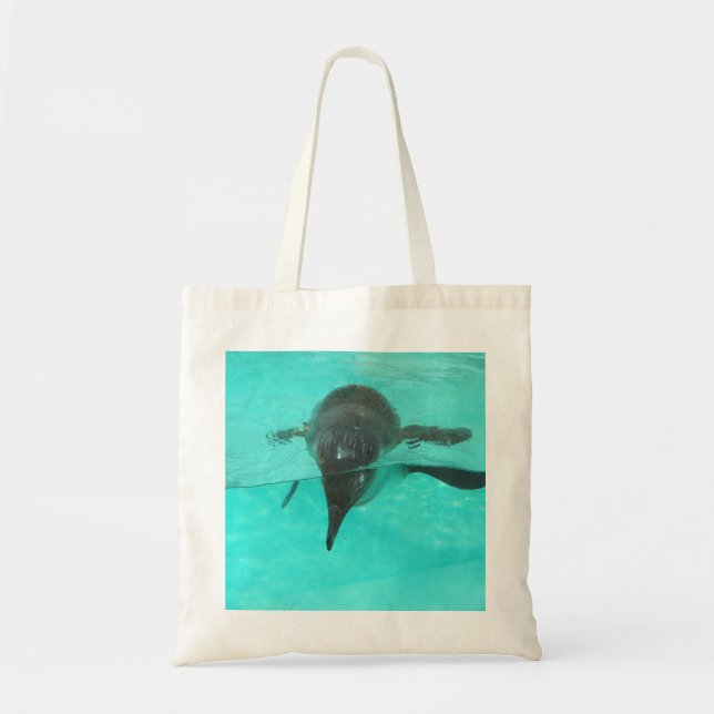 Penguin Diving Tote Bag (Front)