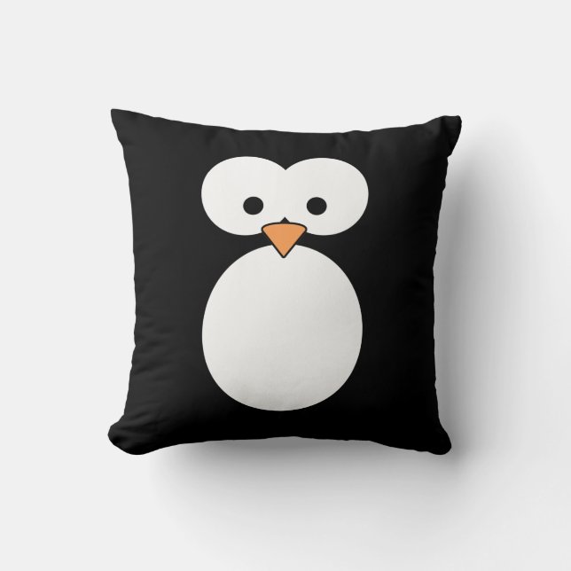 Penguin Eyes Cushion (Front)
