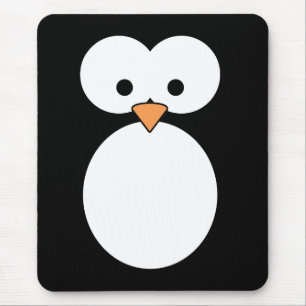 Penguin Eyes Mouse Pad