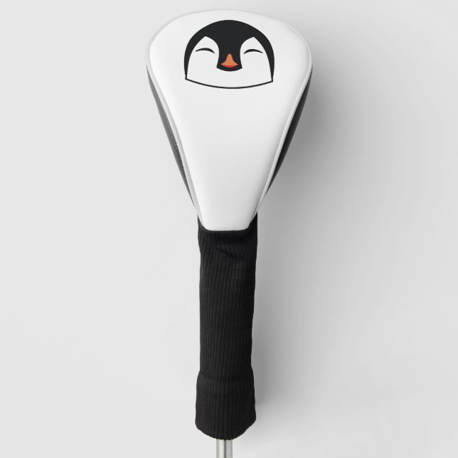 Penguin Face Golf Head Cover (Front)