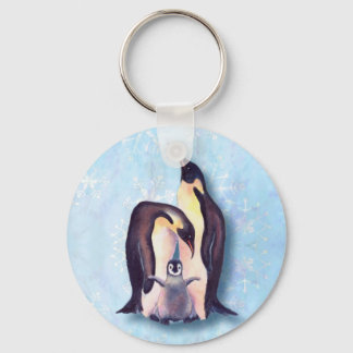 PENGUIN FAMILY by SHARON SHARPE Key Ring