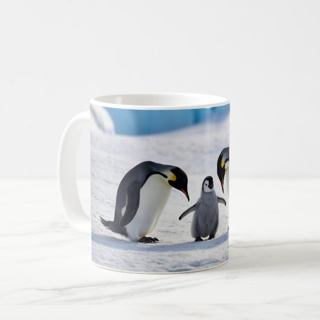 Penguin Family Coffee Mug (Front Left)