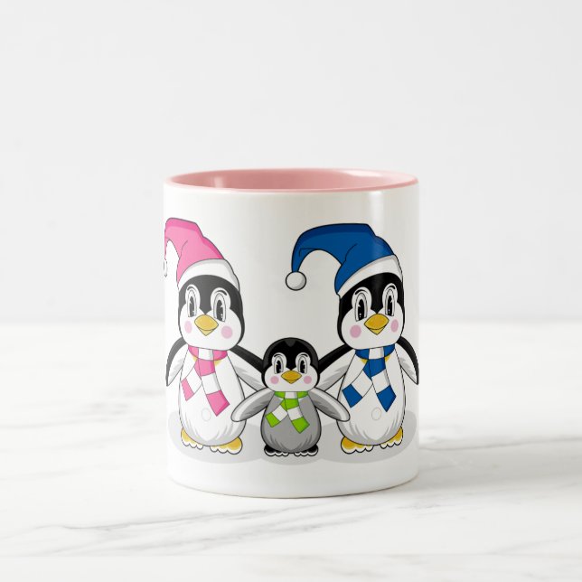 Penguin Family Coffee Mug (Center)