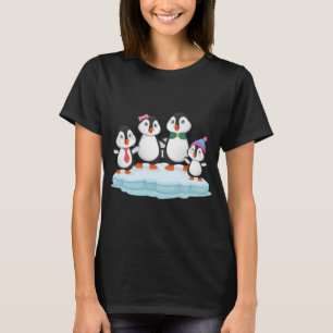 Penguin family love gift christmas birthday T-Shirt