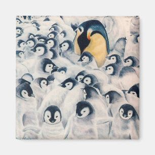 'Penguin Family' Magnet