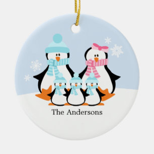 Penguin Family Ornaments