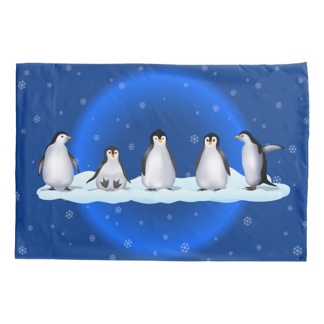 Penguin Family Pillowcase (Back)