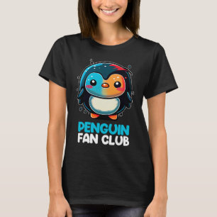 Penguin Fan Club Cute Penguin  Zoo Kids Boys Girls T-Shirt