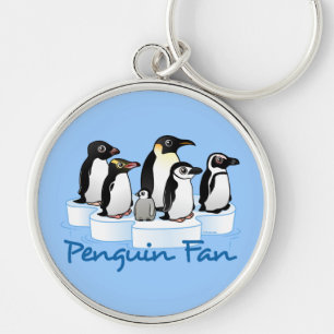 Penguin Fan Key Ring