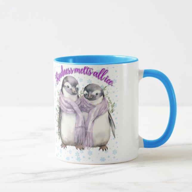 Penguin Father and Son Mug "Kindness+Melts+All+I (Right)
