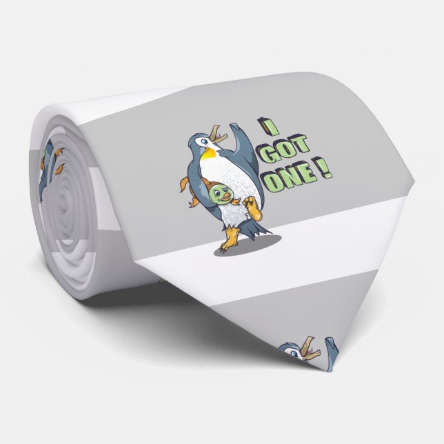 Penguin Fishing Tie (Rolled)