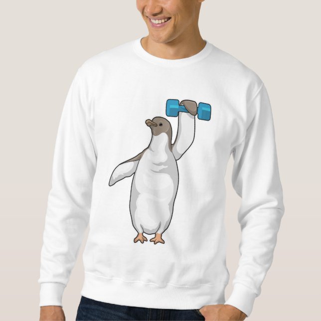 Penguin Fitness Dumbbell Sweatshirt (Front)