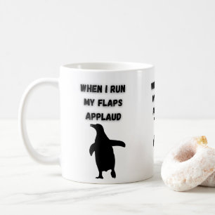 penguin flaps applaud inappropriate embarrassing coffee mug