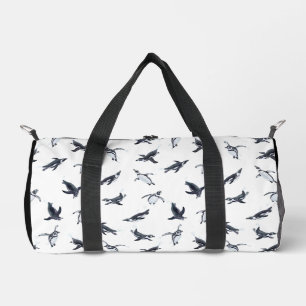 Penguin Flight Squad Ocean Art Design Duffle Bag