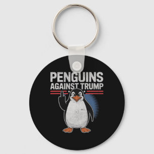 Penguin Flippers Up Anti Trump Resist Penguins Aga Key Ring