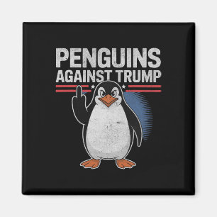 Penguin Flippers Up Anti Trump Resist Penguins Aga Magnet