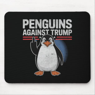 Penguin Flippers Up Anti Trump Resist Penguins Aga Mouse Pad