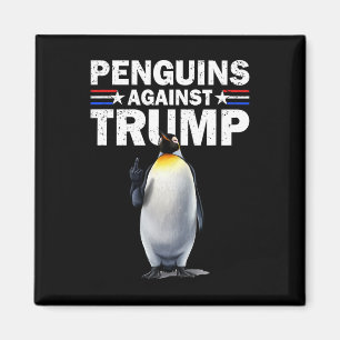 Penguin Flippers Up Resist Funny Penguins Against  Magnet