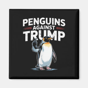 Penguin Flippers Up Resist Funny Penguins Against  Magnet
