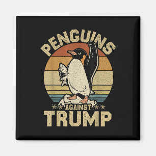 Penguin Flippers Up Resist Funny Penguins Against Magnet
