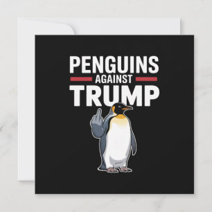 Penguin Flippers Up Resist Penguins Against Trump Invitation