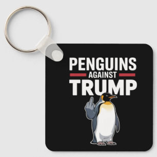 Penguin Flippers Up Resist Penguins Against Trump Key Ring