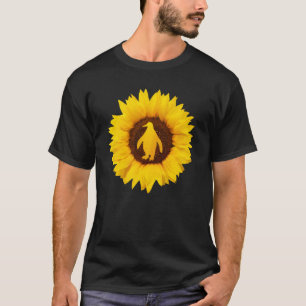 Penguin For Women Men Bird Animal Sunflower Lover T-Shirt