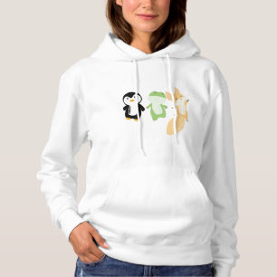 Penguin Fox Frog Funny Animals Kids Hoodie