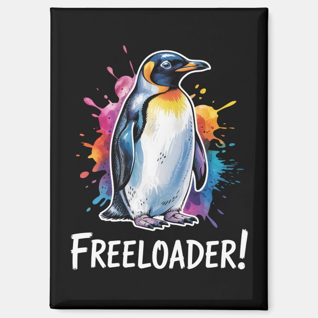 Penguin Freeloader Resist Politics Magnet (Front)