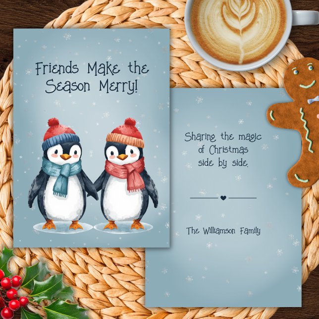 Penguin Friends Christmas Card (Creator Uploaded)
