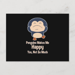 Penguin Funny Postcard