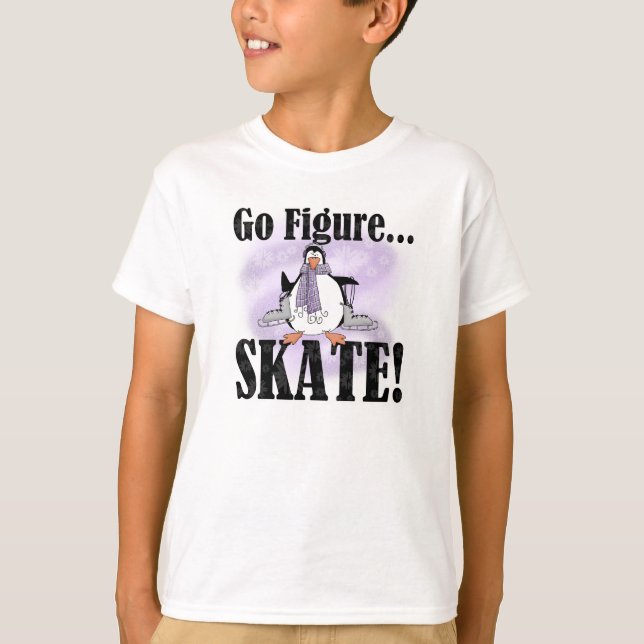 Penguin Go Figure Skate T-shirt (Front)