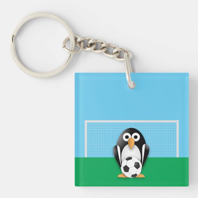 Penguin goalkeeper key ring (Front)