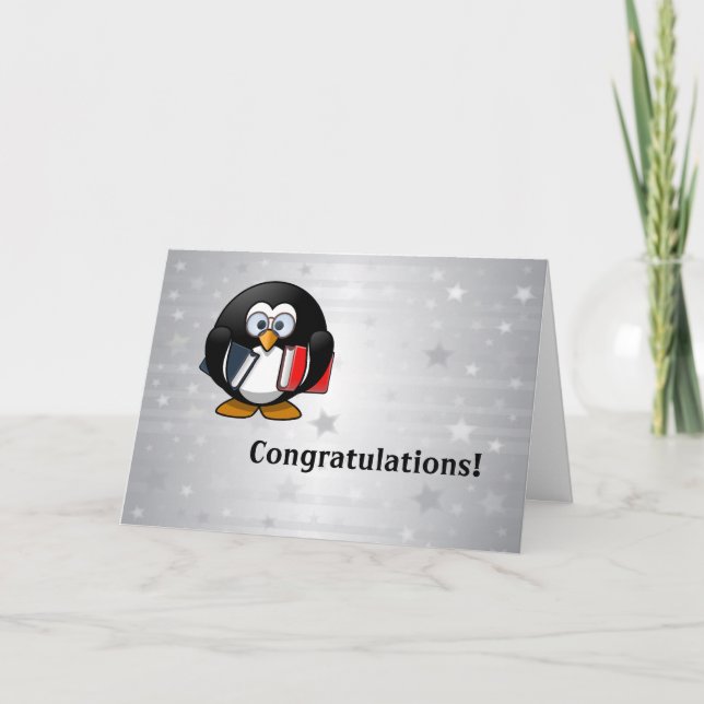 Penguin Graduation Card (Front)